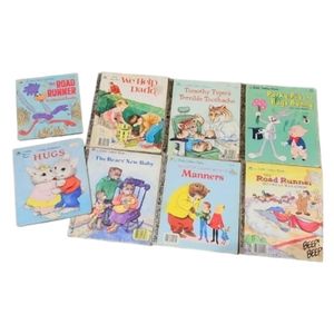 Lot of 8 vintage golden books